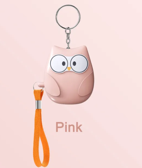 Personal Alarm Owl Keychain