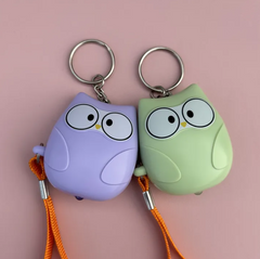 Personal Alarm Owl Keychain